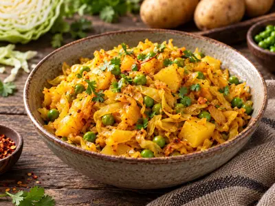 Braised Cabbage With Potatoes and Peas: South African recipe by Ivana