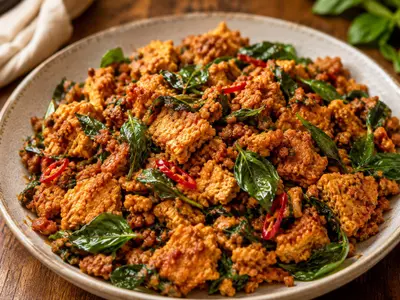 Crispy Thai Basil Tofu: Asian recipe by Ivana
