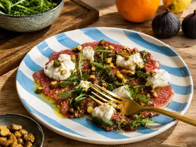 Fig Carpaccio with Burrata: South African recipe by Ivana