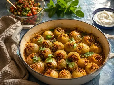 Rice & Lentil Stuffed Onions: South African recipe by Ivana