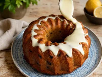 Rooibos Apple Cake with Honey Glaze: South African recipe by Ivana