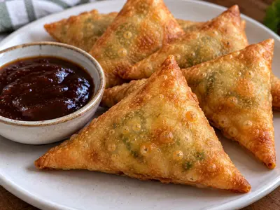 Potato & Pea Filo Samoosas: South African recipe by Ivana Sanshia