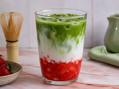 Strawberry Matcha: Asian recipe by Ivana