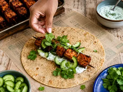 Tandoori Pumpkin & Paneer Skewers: Fusion recipe by Ivana