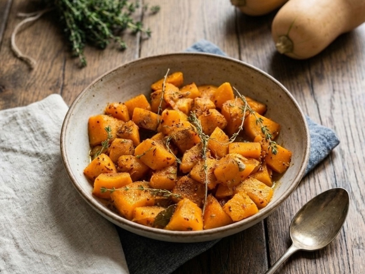 Braised Butternut Curry, a South African recipe