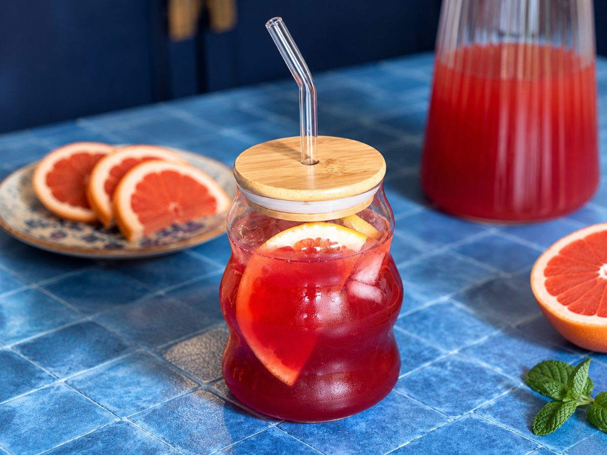 Rooibos & Grapefruit Iced Tea, a South African recipe