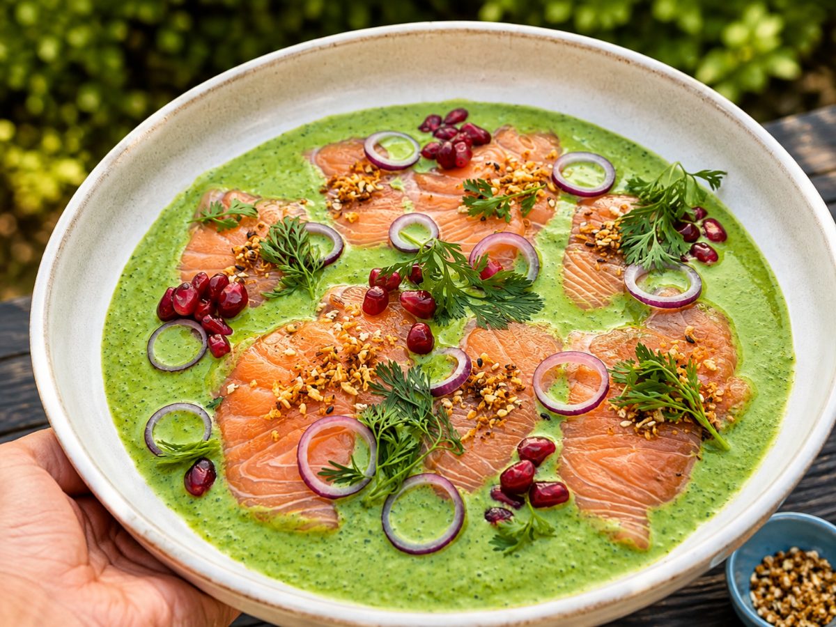 Salmon Crudo, a Asian recipe