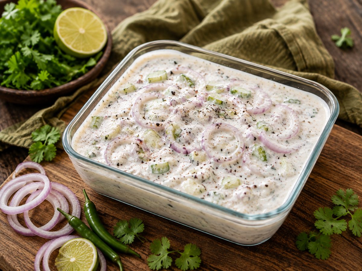 Sour Milk Sauce (Amasi Raita), a South African recipe