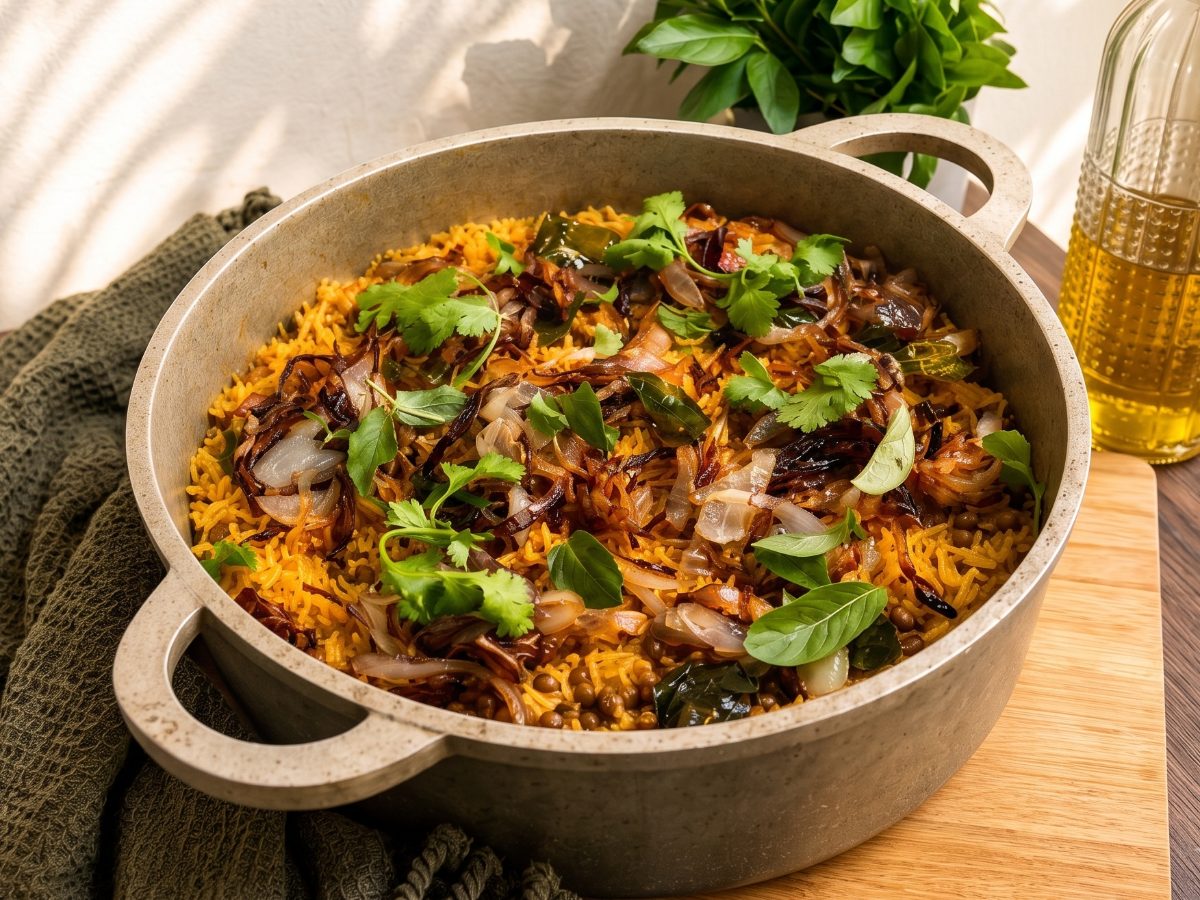 Vegetable Biryani, a South African recipe